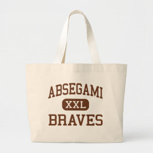Absegami - Braves - High - Galloway New Jersey Large Tote Bag
