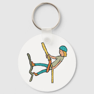 Abseiling Keychain
