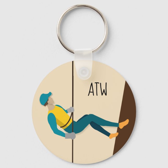 Abseiling Keychain (Front)