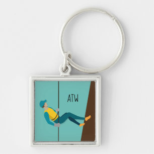 Abseiling Keychain
