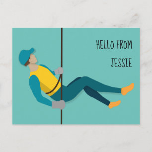 Abseiling Postcard