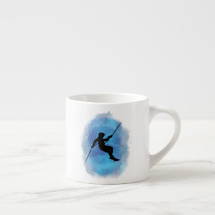 Abseiling Watercolor Rappelling Mountain Climber Espresso Cup