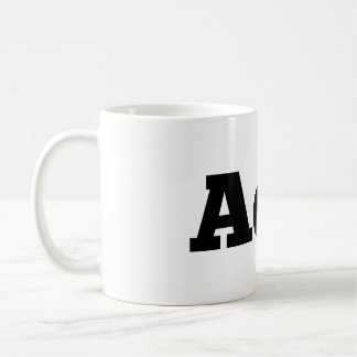Absence tasse de café de cire/de "AoW" de logo