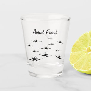 Absent Friends  F4U Corsair  Shot Glass