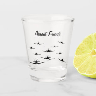Absent Friends F4U Corsair Shot Glass