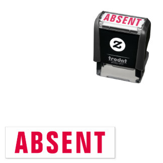 Absent Teacher or Business Office Self-inking Stamp