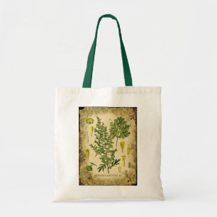 Absinthe Botanical Collage Tote Bag