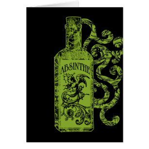 Absinthe Bottle Swirls