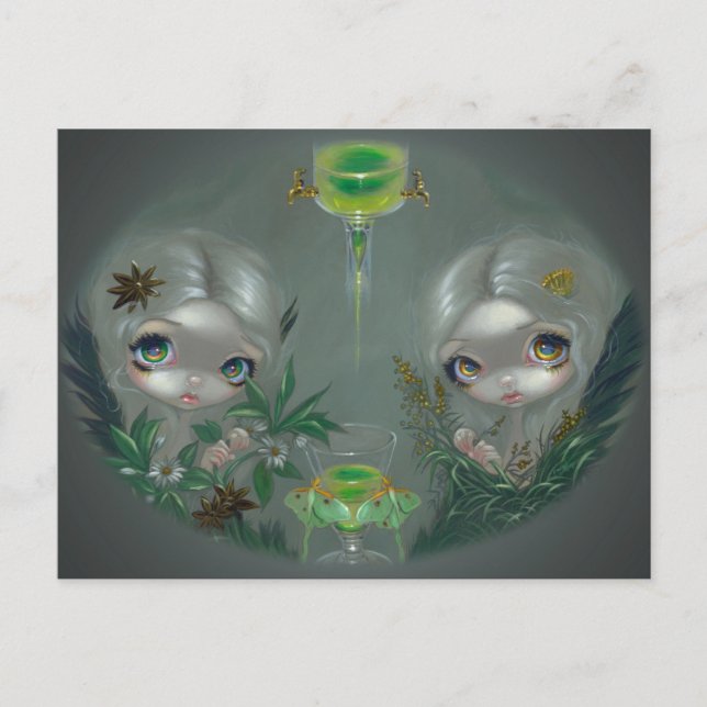 "Absinthe :  Carte postale Anise et Artemisia" (Devant)