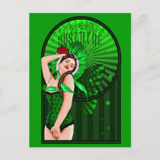 absinthe carte postale de la fée verte victorienne
