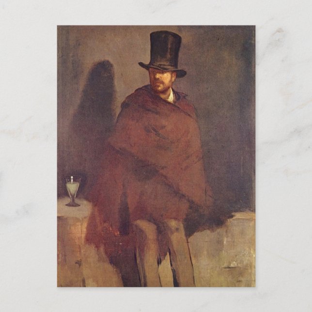 Absinthe Drinker - Edouard Manet Postcard (Front)
