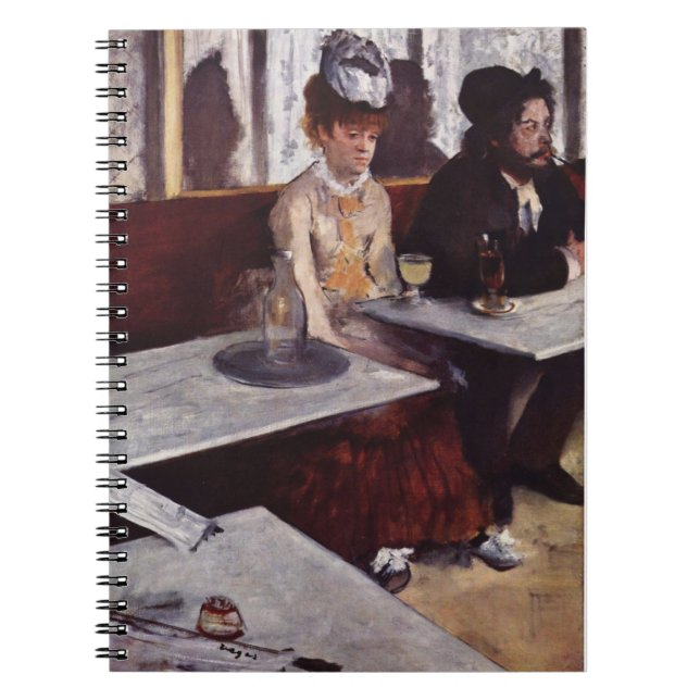 Absinthe - Edgar Degas - c1876 Notebook (Front)