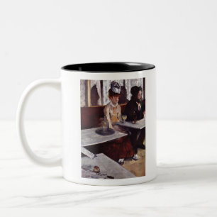 Absinthe - Edgar Degas - c1876 Two-Tone Coffee Mug
