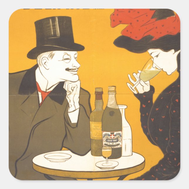 Absinthe Extra-Supérieure Square Sticker (Front)