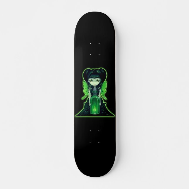 Absinthe fairy gothic absinth art Skateboard (Front)