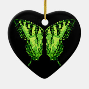 Absinthe Fairy Green Wings Ceramic Ornament