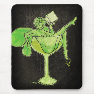 Absinthe Girl In Glass (no text) Mouse Pad