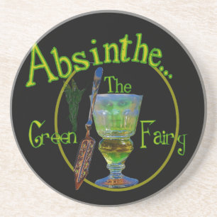 Absinthe Green Fairy Coaster