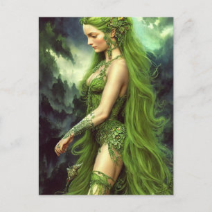 Absinthe Green Fairy Postcard