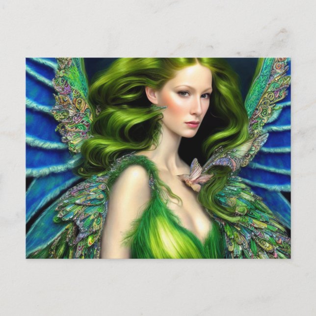 Absinthe Green Fairy Postcard (Front)