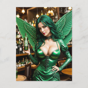 Absinthe Green Fairy Postcard