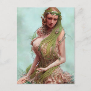 Absinthe Green Fairy Postcard