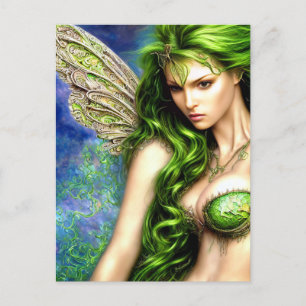 Absinthe Green Fairy Postcard