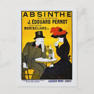Absinthe Leonetto Cappiello Vintage Advertisement Holiday Postcard