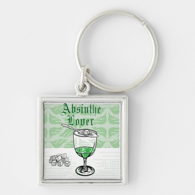 absinthe lover keychain (Front)