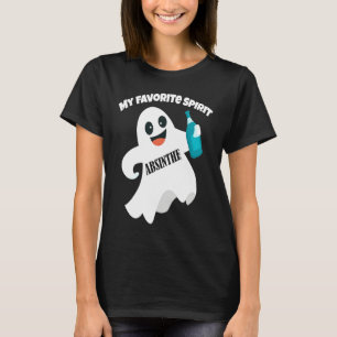 Absinthe My Favourite Spirit  Halloween Drinking C T-Shirt