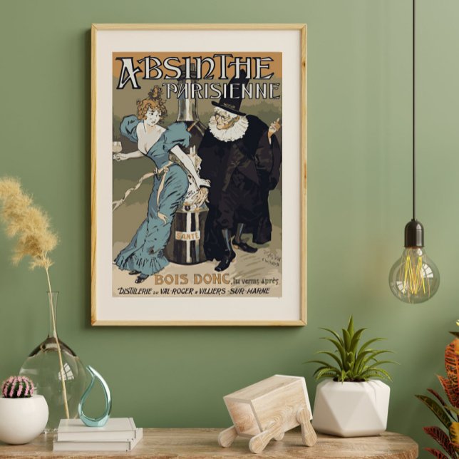 Absinthe Parisienne Vintage French Advertising  Poster (Creator Uploaded)