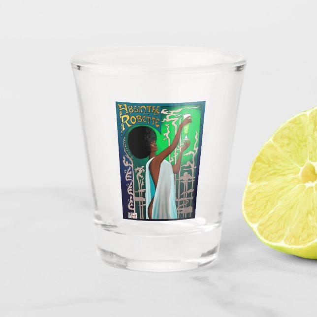 Absinthe poster shot glass (Front)