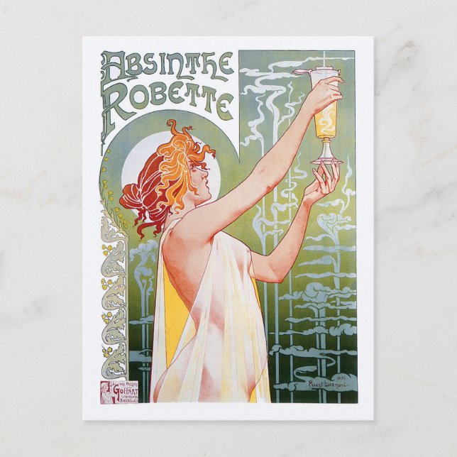 Absinthe Robette Postcard (Front)