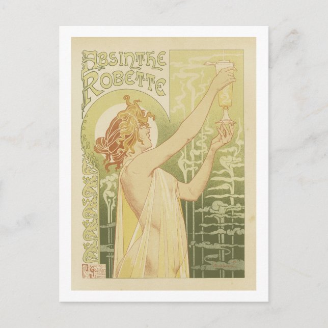 Absinthe Robette Postcard (Front)
