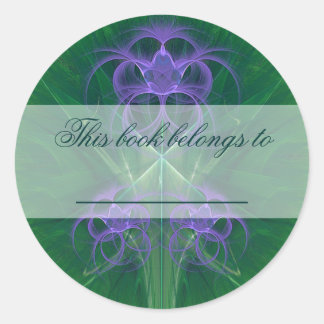 Absinthe Tulips Mandala Classic Round Sticker