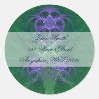 Absinthe Tulips Mandala Classic Round Sticker