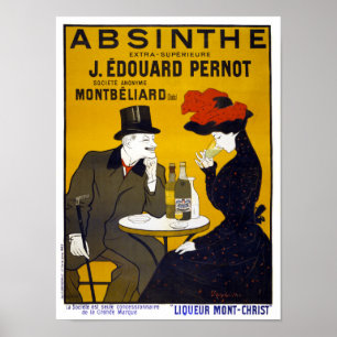 Absinthe Vintage Poster Restored