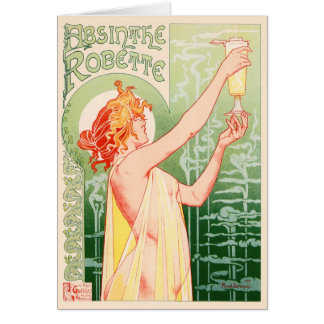 Absinthe vintage Robette par Alphonse Mucha