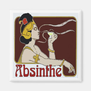 Absinthe, Woman Sipping Magnet