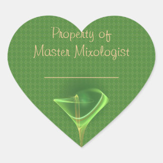 Absinthini Faery Martini Art Heart Sticker