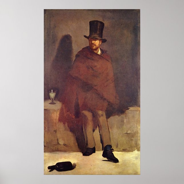 Absinthtrinker Manet, Douard Poster (Front)