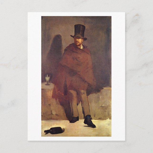 Absinthtrinker Manet, Edouard Postcard (Front)