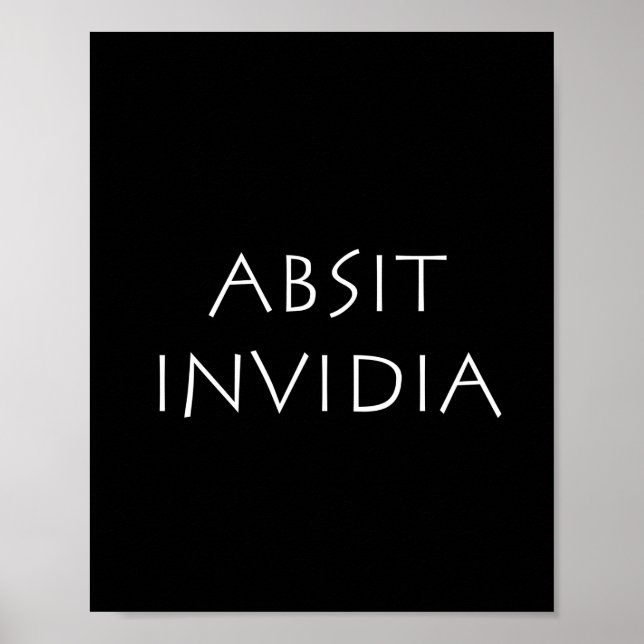 Absit invidia poster (Front)