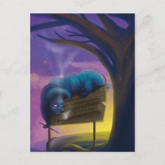 Absolem the blue Catapillar Postcard