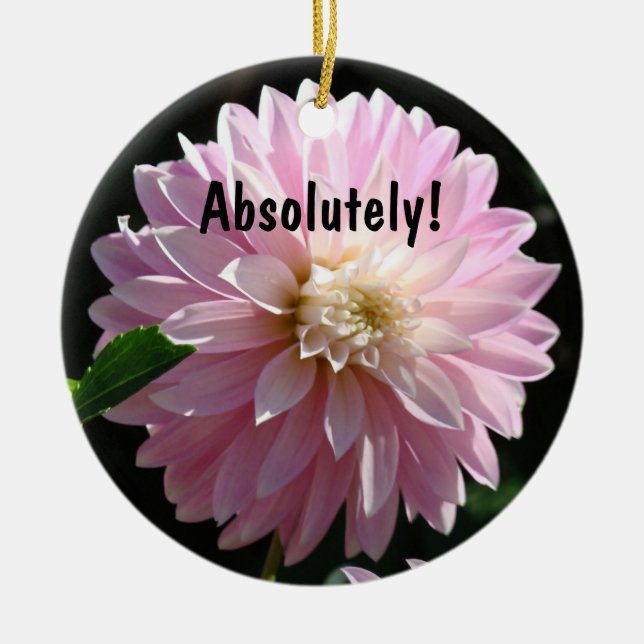 Absolument ! ornement Dahlia Rose Dahlia Cadeaux (Devant)