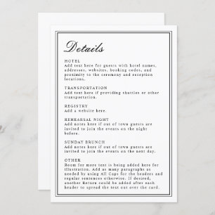 Absolute Classic Script Black and White Invite
