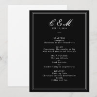 Absolute Classic Script Black and White Wedding