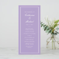 Absolute Classic Script Lavender Wedding