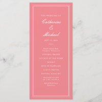 Absolute Classic Script Peachy Pink Wedding