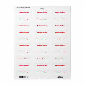 Absolute Garbage Labels